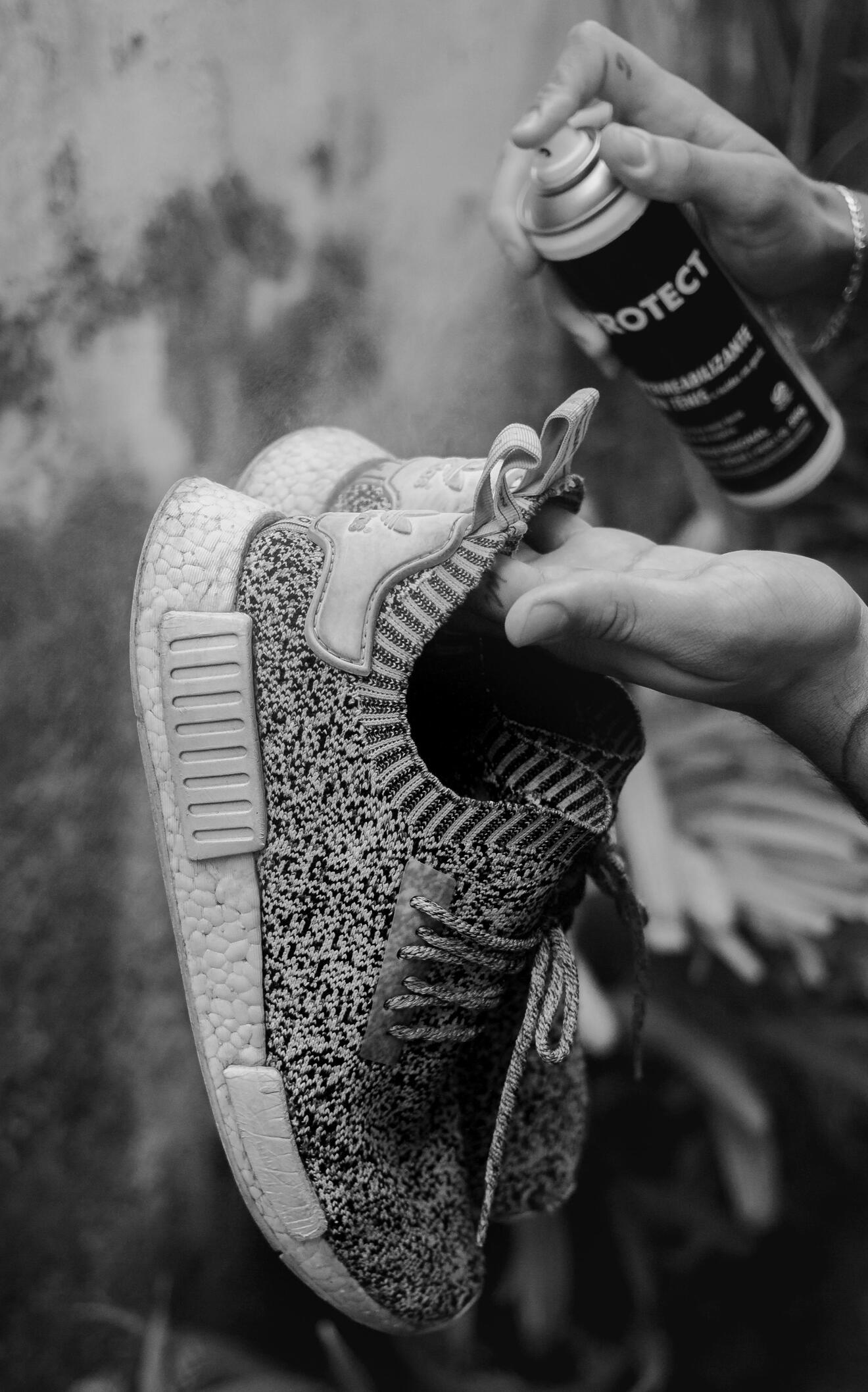 LAKESHORE KICKS LAB Shoes getting cleaned